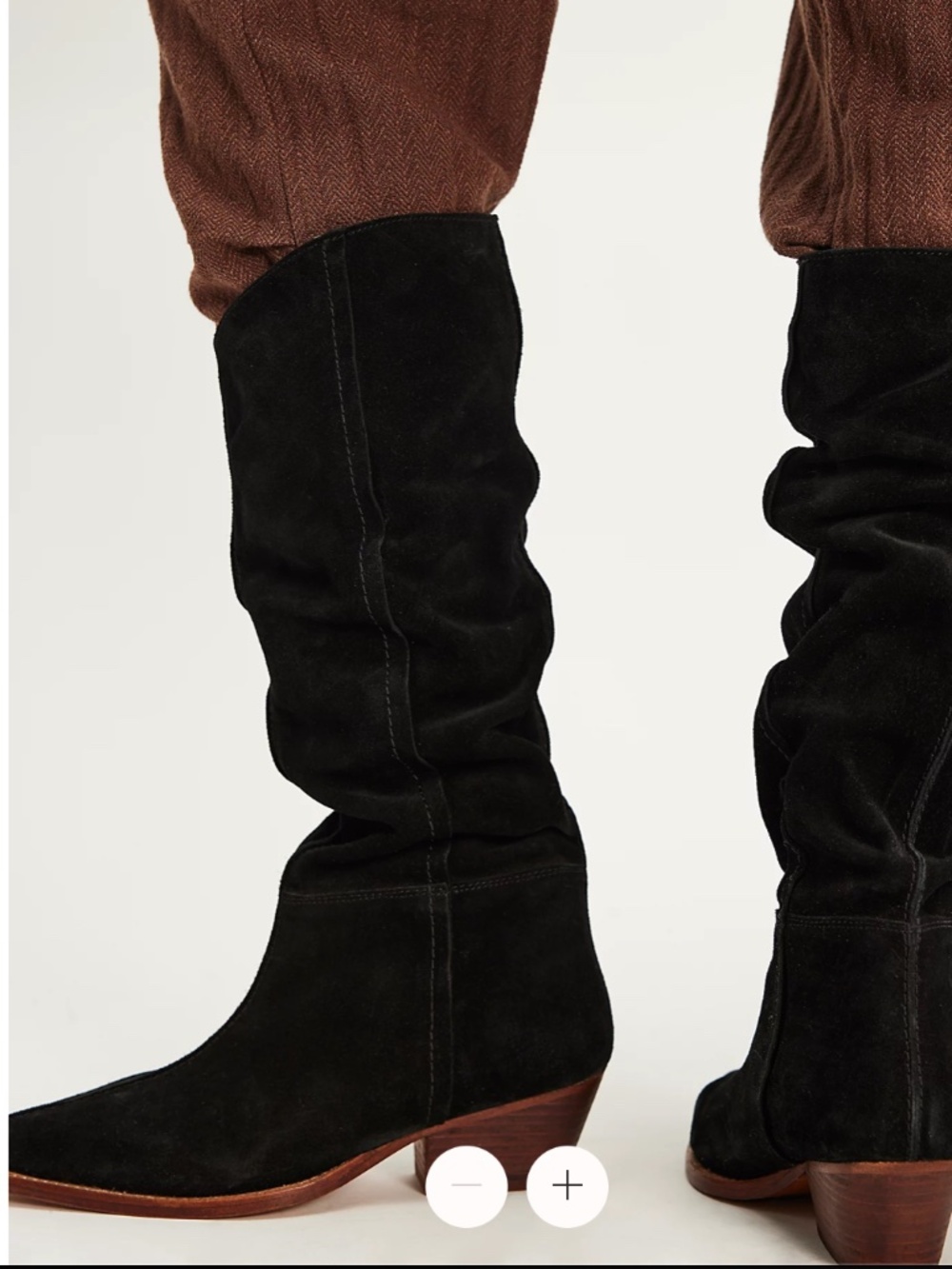 Free People Sway Low Slouch Boot 2.0 Suede Knee High NWT FP Collection
